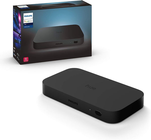 Philips Hue Play HDMI Sync Box, Surround Lighting for TV Entertainment & Gaming Compatible with Alexa [Energy Class A+]